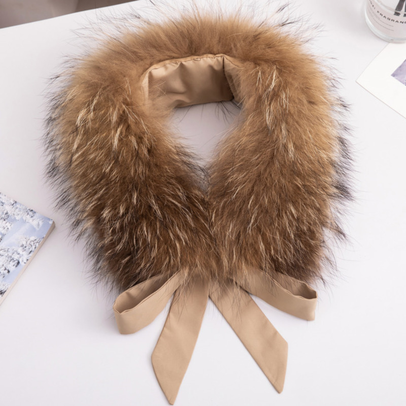 Real Raccoon Fur Collar Winter - огляд і ціна Gold 6138